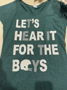 Girls' Green Graphic Tee - Let's Hear It For The Boys